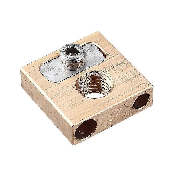 UM3 M6*0.75 Gjenge Messing Kobber Varmeblokk 4mm for 3D-printer