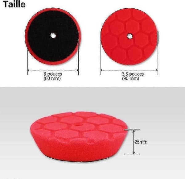 Mini Poleringssvamp, Heilwiy 9-delars 80mm Hex-logic Poleringssvampar Med Poleringsgåva