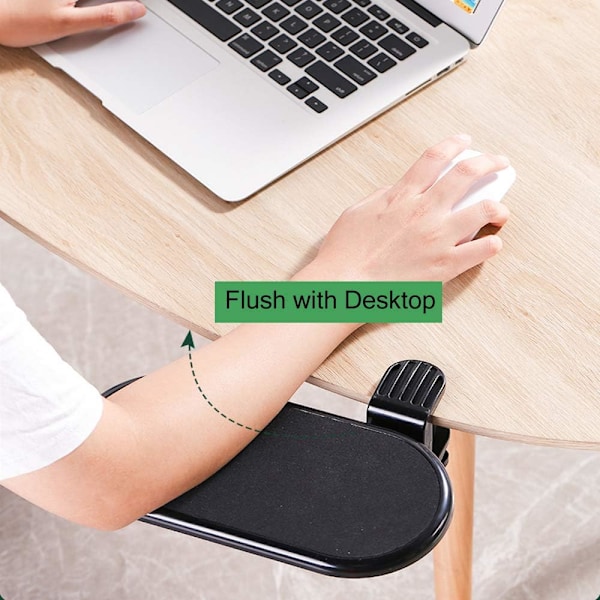 ##/Ergonomiskt skrivbordsfäste för musplattform, utbyggbar, fästbar armbågsstöd##/