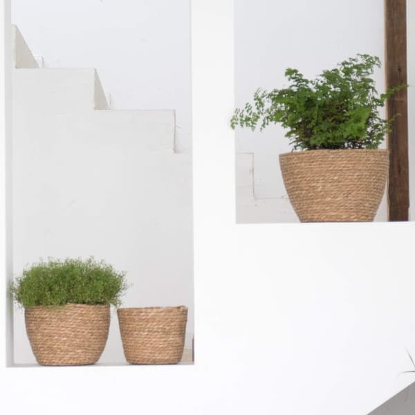Seagrass Plantekurv til Indendørs og Udendørs Brug, Blomsterpotter Li