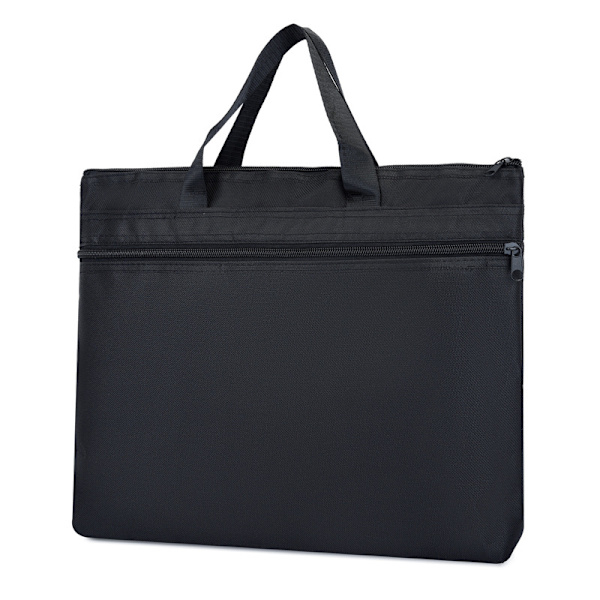 ##/Kontorsdokumentväska Män Briefcase Bärbar Pärm A4 Fil Zip-väska blå##/