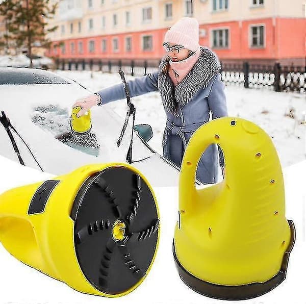 Elektrisk isskraber til bilrude, USB-snefjerningsværktøj, multifunktionelt yellow