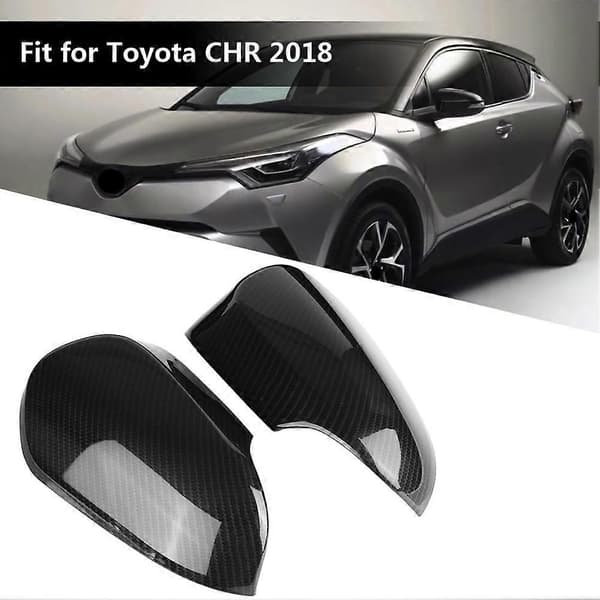 1 par karbonfiberstil sidespeildeksel trim passer for Toyota CHR