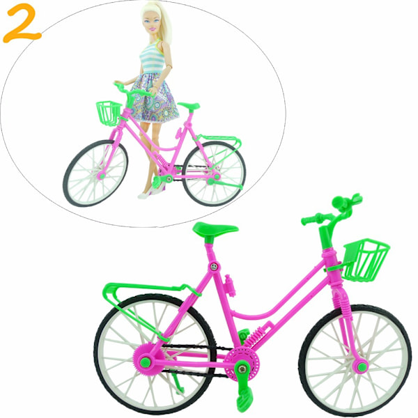 ##/Barbie Dockhus och Cykeltillbehör - Rosa, Lekhus Utbilda##/