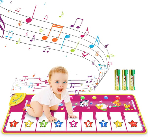 Pianomatte for barn, musikkmatte for barn, pedagogiske leker