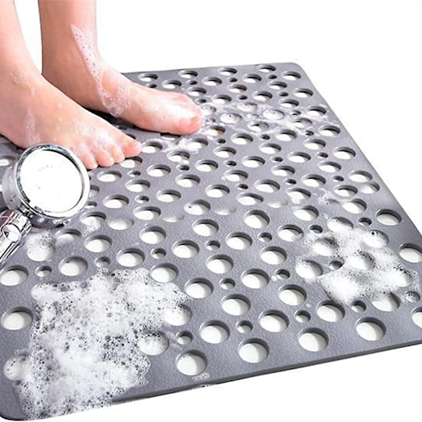 ##/Antislip måtte firkantet brusematte, 53 x 53 cm##/