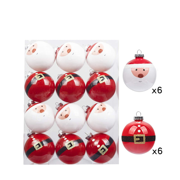 Julkuleset, 6 cm, 12 st Jultomtekulor