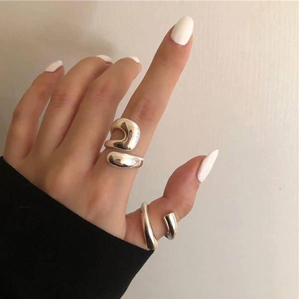 ##/2 damringar i vintage punk-stil##/
