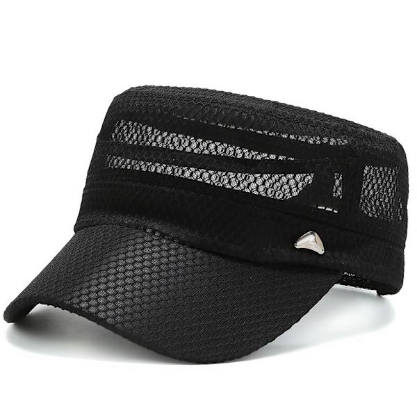 /#/Sommerhette for menn Hurtigtørkende caps Golf caps Flat caps Pustende caps Justerbar solhatt for sykling Fotturer Fiske Jakt/#/