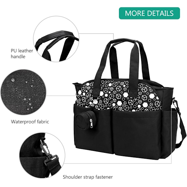##/Babyble Changingtaske, Multifunktionel Vandafvisende Babyble Changingtaske##/