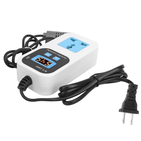 Digital Fuktighetskontroller Fukte Avfukting Bryterkontakt 0%~99%RH WT2000 110220V (US Plugg)
