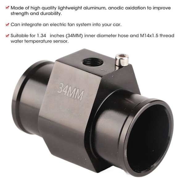 1,34 tum M14x1,5 Vattenslang Kylvätsketemperatursensoradapter
