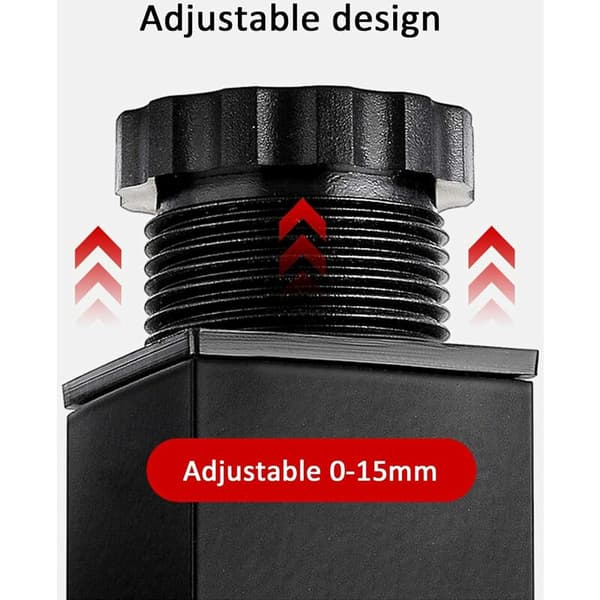 4 stk (5 cm/2 tommer) Høydejusterbare møbelbein i aluminium