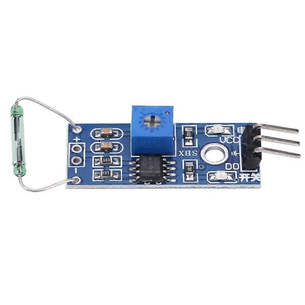 4 stk/sett Reed Sensor Magnetisk Bryter Modul Diy Kit Normalt Åpen
