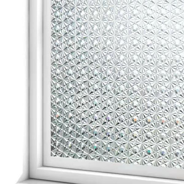 Diamond fönsterfilm för integritet (45x200cm), icke-klibbig frostad glas