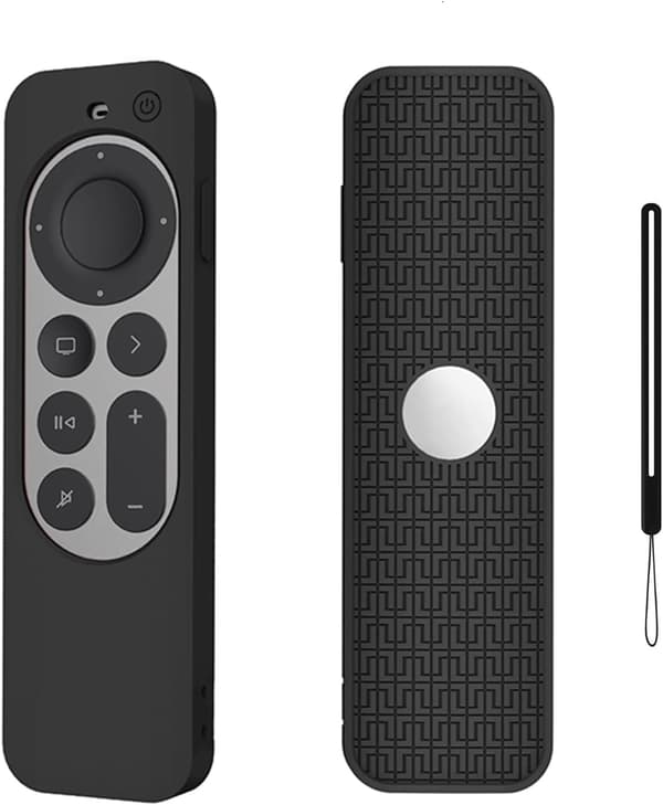 Silikonfodral Kompatibelt med 2022 Apple TV 4K - Svart (3:e generationen)