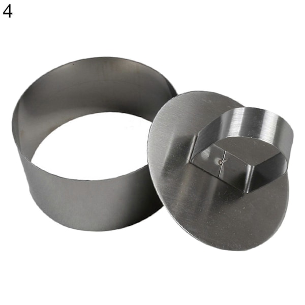 Mini Bakeform Varmebestandig Flerbruks Korrosjonsbestandig Rustfritt Stål Mousse Kakeform Ring for Kjøkken 4