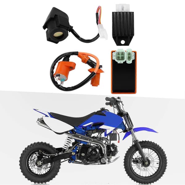 6-benet CDI-modul Tændspole 4-benet ensretter Starterrelæ Solenoid til 4-takts 50cc 70cc 90cc 110cc 125cc ATV