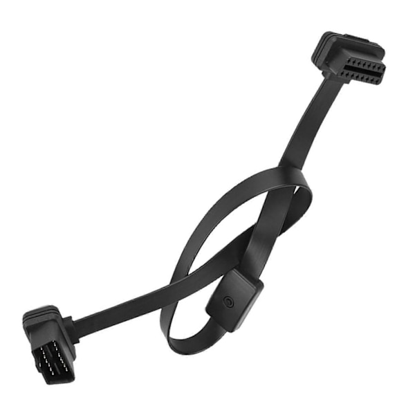 16-pin han til hun OBD2 forlængerkabel adapter med ON/OFF-kontakt