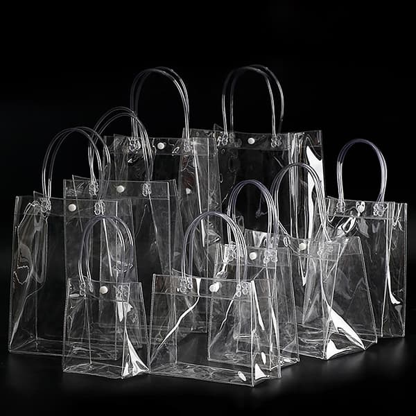 Oppbevaringspose Universal Bærbar Transparent Gjennomsiktig Pose 15*7*33cm