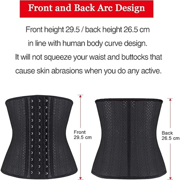 ##/Kvinders slankende skede flad mave latex slankende korset talje træner sport formende krop##/