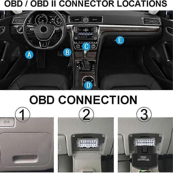 Dash Cam Obd Hardwire -sarja, Dash-kameran Usb Type C Hardwire -sarja Obd-virtajohdolla kojelautakameraan
