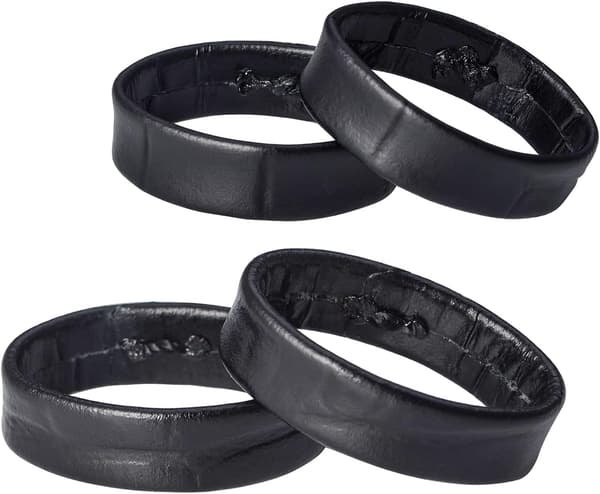 Läderremsslinga, kompatibel med 22 mm band, svart