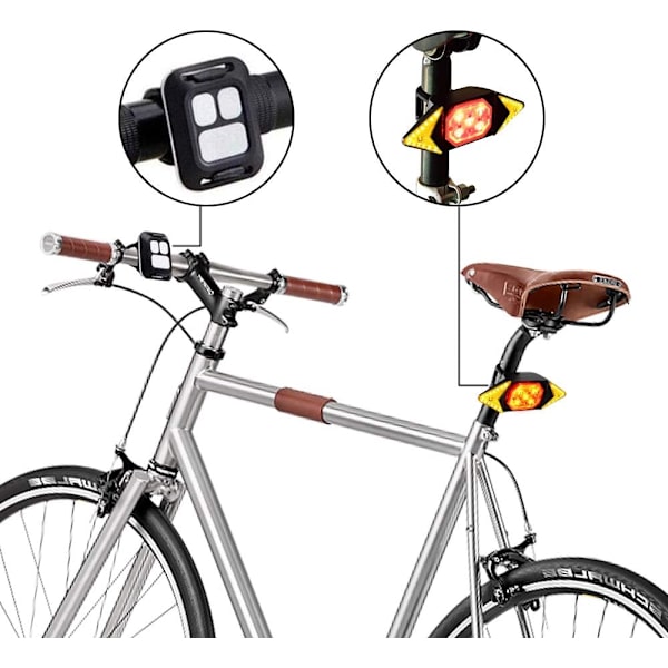 Cykel Blinklys, Baglygte, USB Genopladelig Trådløs