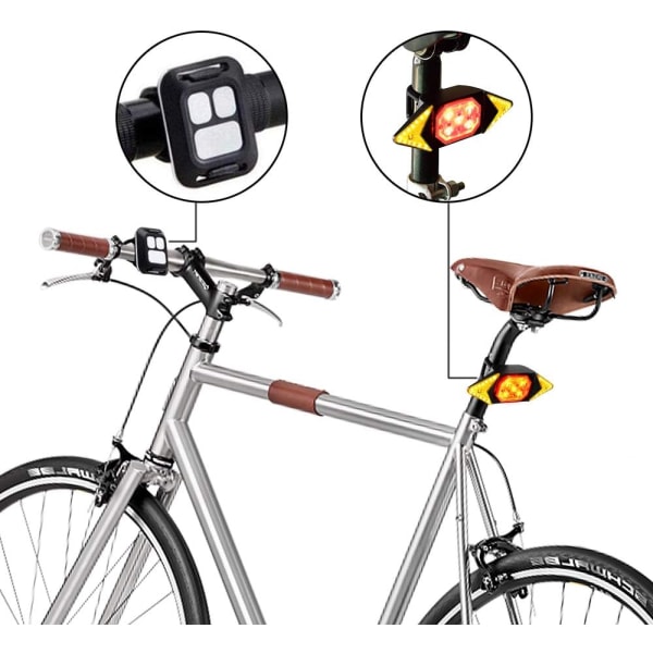 Sykkelblinklys, sykkelbaklys, USB oppladbar ledning
