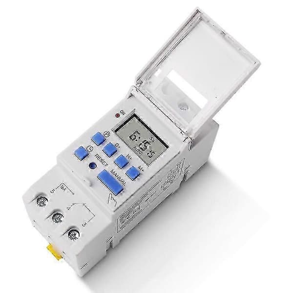 Elektronisk timer, TM615-2 tidsbryter 7 24 timer programmerbart LCD tidsrelé-220V