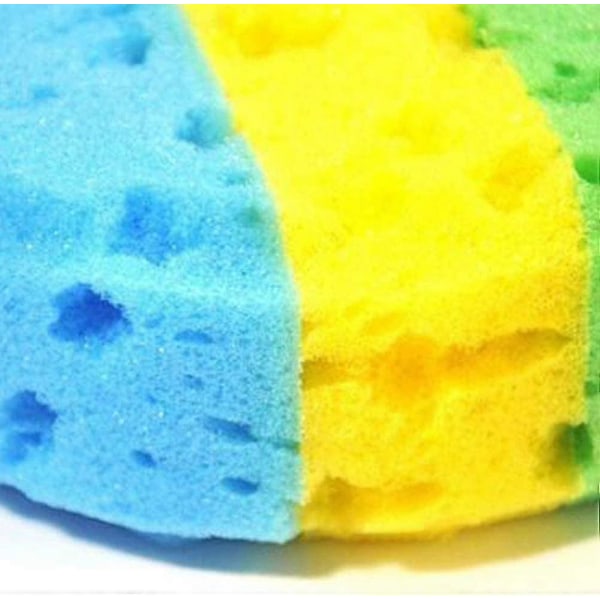 2 st Ovala Tvättsvampar av Sjögräs Mjuk Skumgummi Duschsvamp Skrubbare