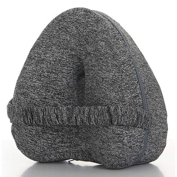 (Mørkegrå) Ergonomisk benpute med minneskum, knepute