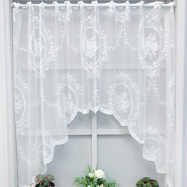##/100*150 cm panelgardin vit kort gardin##/