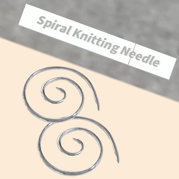 ##/3 stycken spiral sticknålar, böjda vävnålar, spiral##/