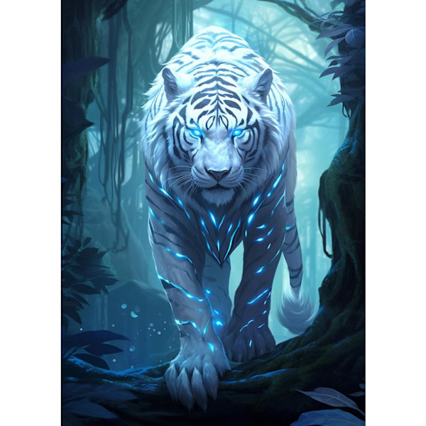 ##/5D diamantmalerisett (skogstiger)##/
