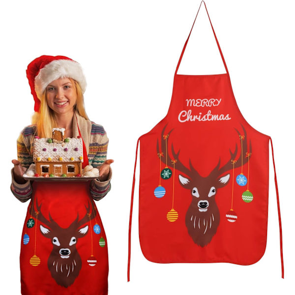 ##/Jultomte Julförkläde, Köksgåvor Tryckt Köksförkläde##/