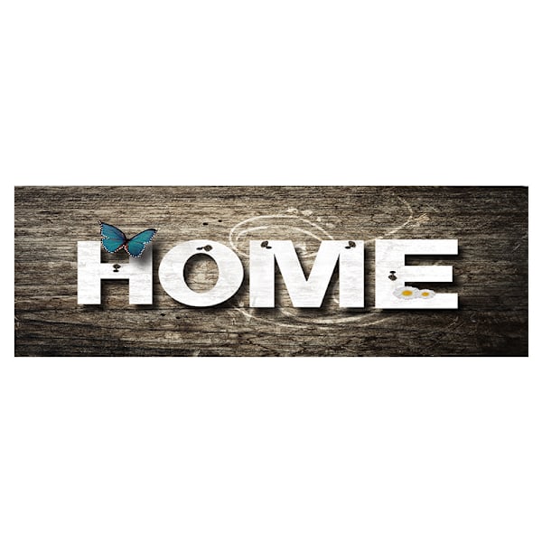 Ruskea puinen HOME-ovimatto 40×60cm lianpyydystäjä sisä- ja ulkokäyttöön