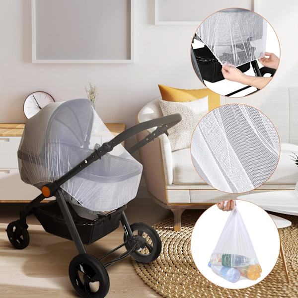 Barnevogn Myggnett Anti-Insektbeskyttelse Universal Baby Mosq