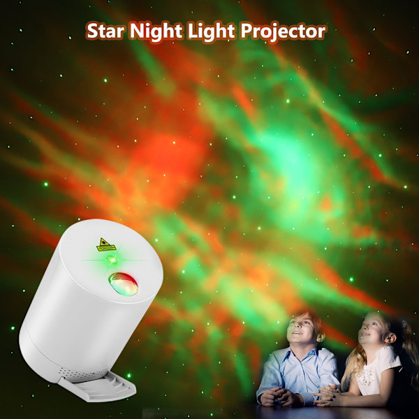 Stjernehimmel-projektor med havbølger og galakselys med fjernkontroll