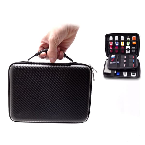 USB Flash Drive Organizer Opbevaringstaske Organizer til USB SD-stik Hukommelseskort Tilbehør Samling USB Flash Drive Ikke Inkluderet