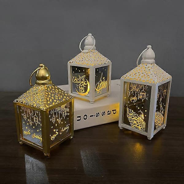 Klassisk Lyktlampa Dekorativ Fantastisk Klar Tryck LED Vindlykta Heminredning D
