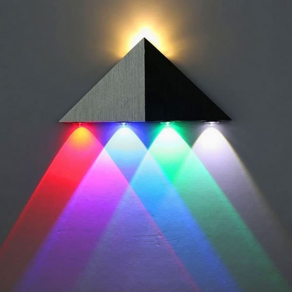 5W LED Vägglampa Inomhus Triangellampa Original Design Modern Al