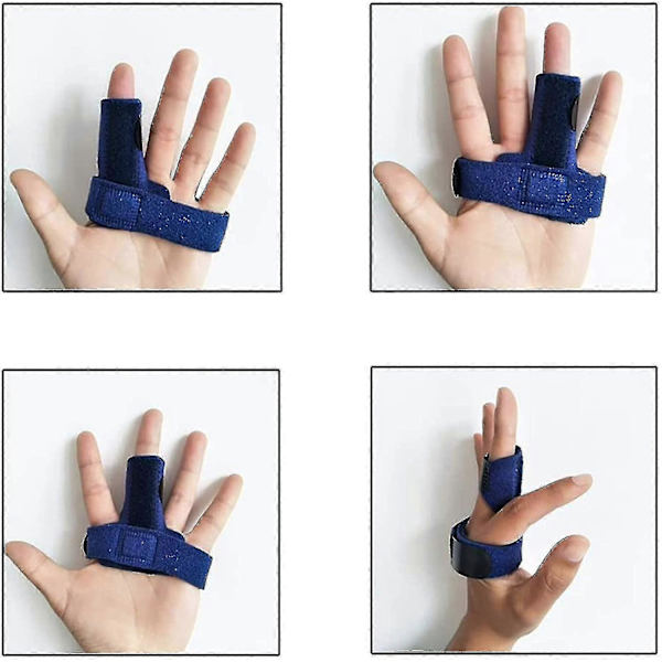 Triggerfingerskena, Justerbart fingerstöd med extra fästtejp för att lindra fingerlåsning