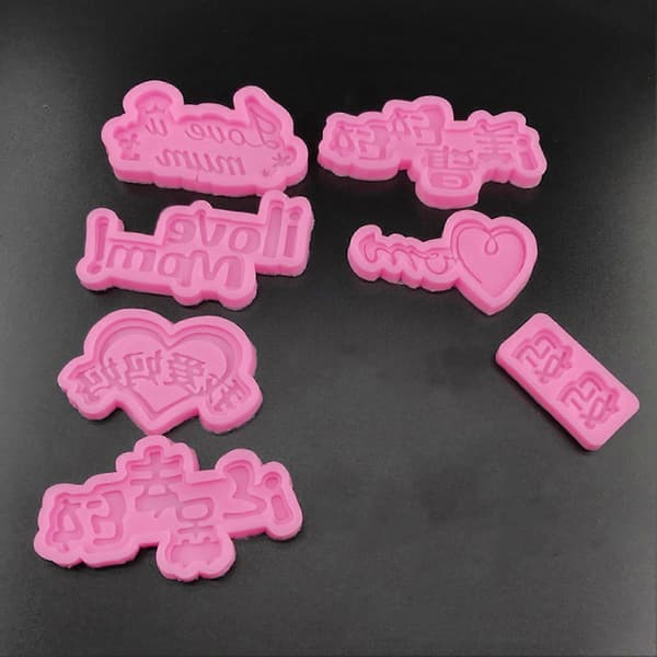 Flot Fondantform, der passer til det hele, Silikone, Nem frigørelse, Mors Dag-tema, Bageform til bordplade H