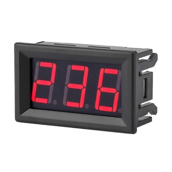 Digital Voltmeter 0.56inch To-leder AC 70-380V Digital LED Display Spændingsmåler (Rød)