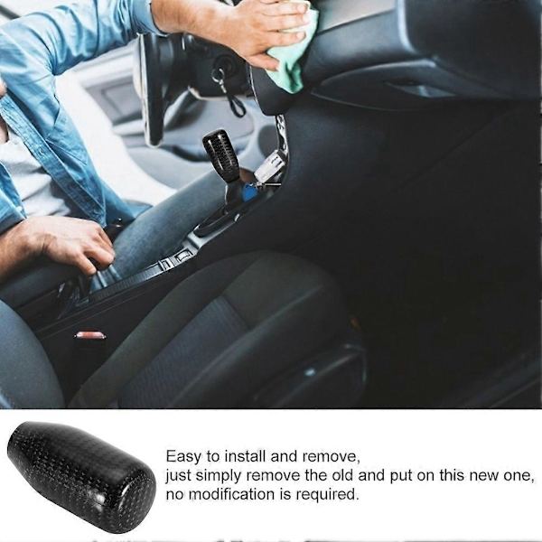 Carbon Fiber Universal Bil Gear Shift Knob Head Shifter Lever Sort