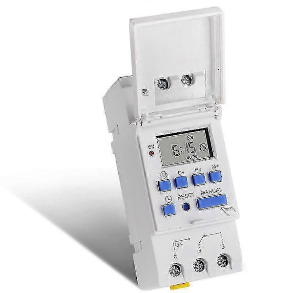 Elektronisk timer, TM615-2 tidsbryter 7 24 timer programmerbart LCD tidsrelé-220V