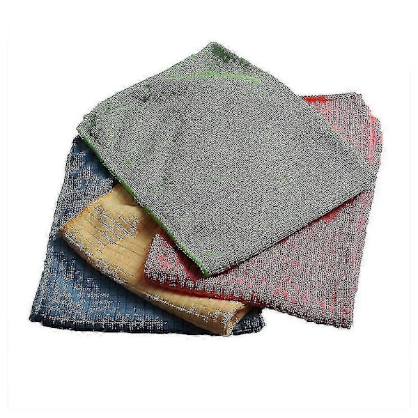 4 st Mikrofiber Teköksdukar, Otrolig Absorptionsförmåga, Luddfritt Mikrofibertyg i Cateringkvalitet, Rengöringsduk/våffelduk