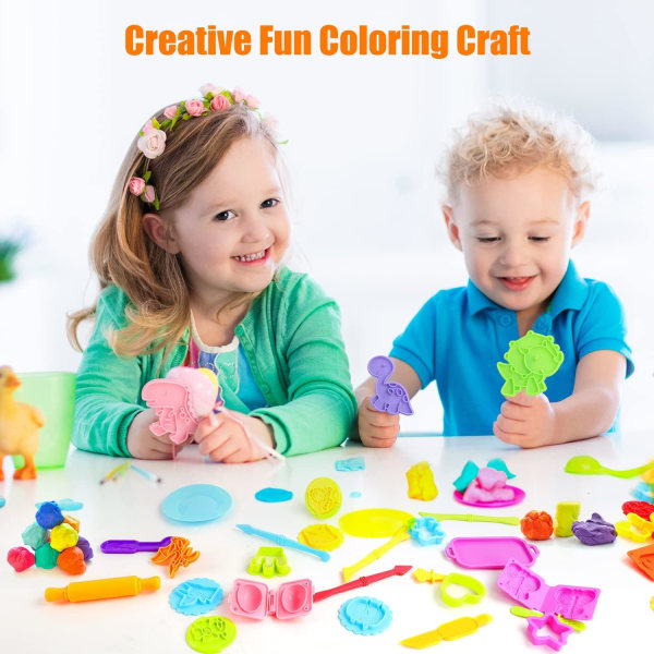Present till barn 26 stycken färgglada playdough-verktyg - Play Doh Plast