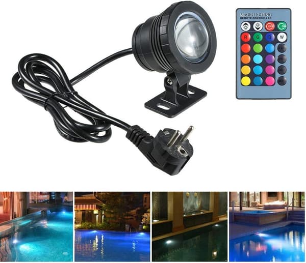 5W Svømmebassenglys med fjernkontroll 4 RGBW-moduser IP68 85-2